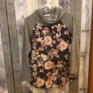 Floral cotton tunic